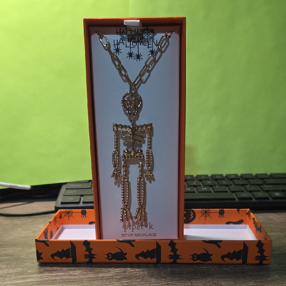 Gold Skeleton Necklace